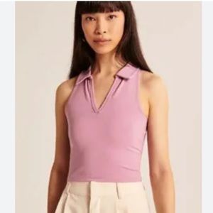 NWT: Soft A&F Essential Polo Tank